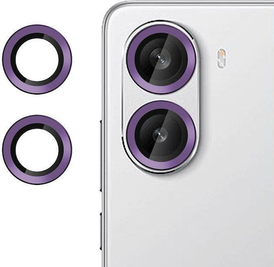 Kalebol Camera Protection Tempered Glass Purple for the Xiaomi Poco X7 Pro, Redmi Turbo 4