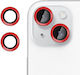 Kalebol Протектор за камера Закалено стъкло Red за iPhone 13 mini