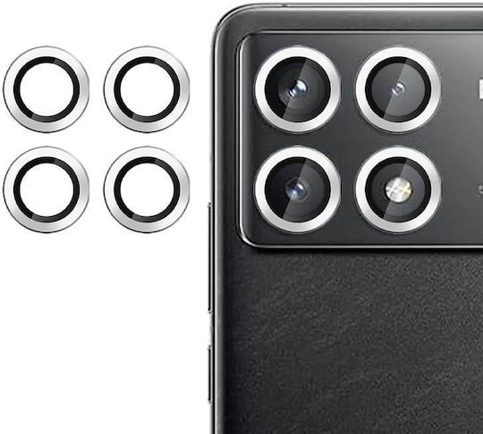 Kalebol Camera Protection Tempered Glass Silver for the Xiaomi Poco F6 Pro