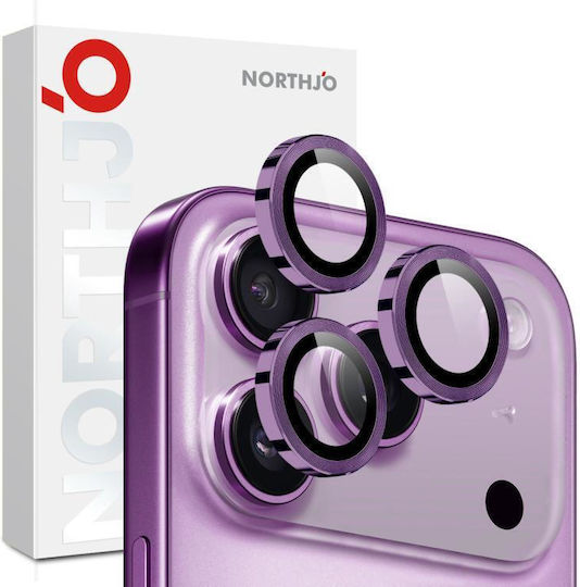 Northjo Kameraschutz Metallrahmen Purple für das iPhone 17 Pro, iPhone 17 Pro Max