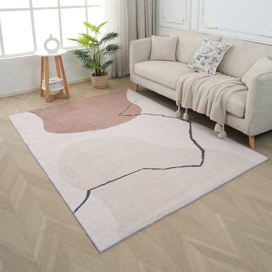 Homeone London Rutschfest Teppich Rechteckig Synthetisch,Polyester/Cotton/Leather