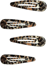 Set Haarspangen 4 Stück Leopard Roro