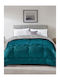 Madi Duvet Cover Single 160x220cm Nivoro Petrol