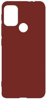 Matt Umschlag Rückseite Silikon Burgundisch (Moto G10)