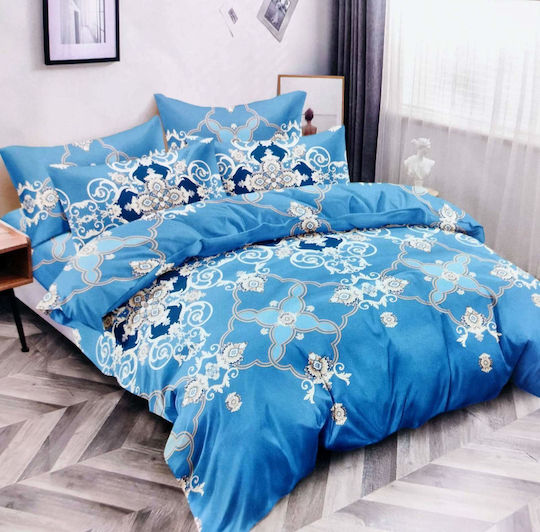 Olia Home Σετ Σεντόνια Υπέρδιπλα 220x240εκ. Πολύχρωμο (4τμχ)
