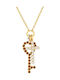 Rebecca with Pink Gold Plating with Zircon