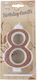 Huge Number Candles No 8 Bronze Lumea