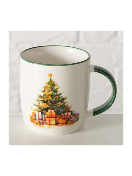 MSA Christmas Mug Green D8.5cm.