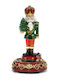 Illuminated Santa Claus Green 21x11.5x11.5cm