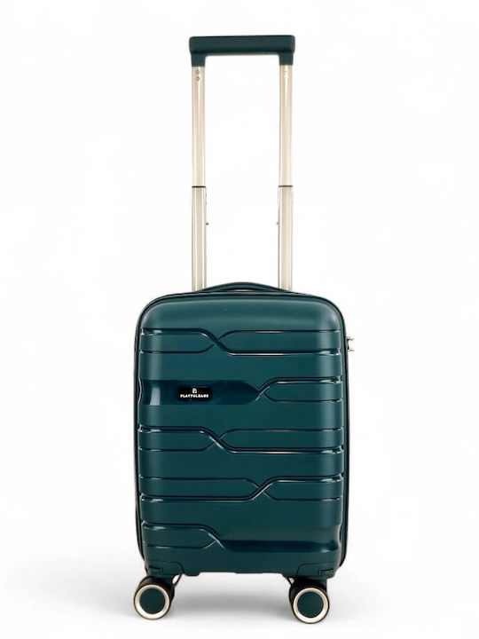 Playful Bags Βαλίτσα Ταξιδίου Καμπίνας Σκληρή Πράσινο με 4 Ρόδες Ύψους 45εκ.