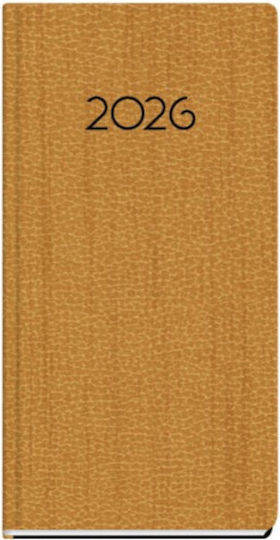 Weekly Diary 2026 Landscapes Pocket 8x16cm Yellow Tree 897392_y