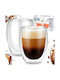 Vilde Set of Cups Cappuccino Glass Transparent 370ml 2pcs