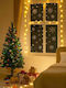 Christmas Window Stickers Gold Snowflakes 30x42cm
