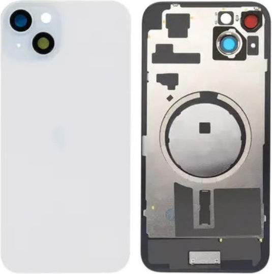Battery Cover Battery Door Camera Lens Magsafe Blue for iPhone 15 Plus