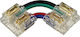 Eurospot Съединител За LED Лента COB RGB Кабелен Ъглов EU4957