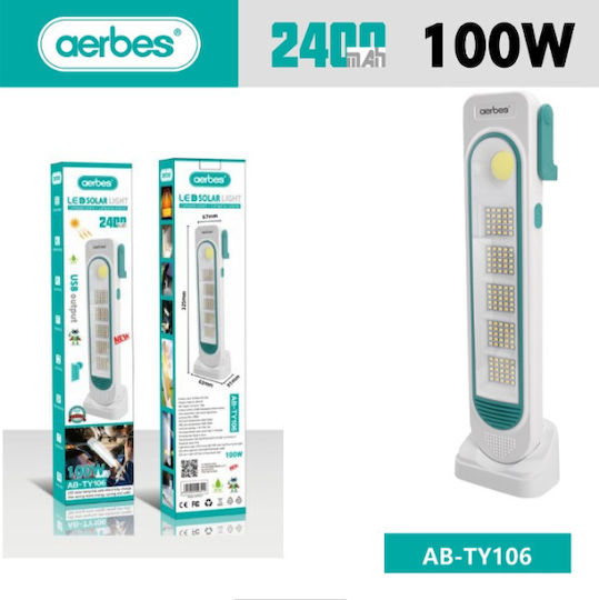Aerbes Led Solar Waterproof Camping Lamp 100W Beige