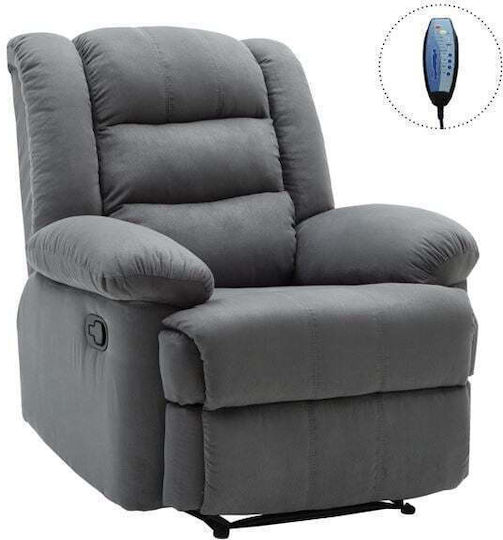 Julia Scaun De Relaxare Relax Masaj Cu Puf Gri E971,2M 93x90x100cm
