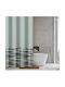 Guy Laroche Active Shower Curtain Fabric with Hooks 180x185cm Mint