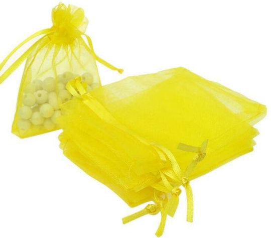 Săculeți Organza Galbeni 7x9cm 10buc 29-53