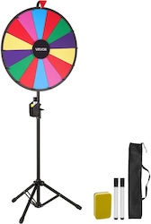 Vevor 610 Mm Award Wheel 14 Positions Wheel Tripod Adjustable Height Roulette Luck Board Whiteboard 2 Markers 6 Colors Easy Assembly Party Bar Trade Show Carnival