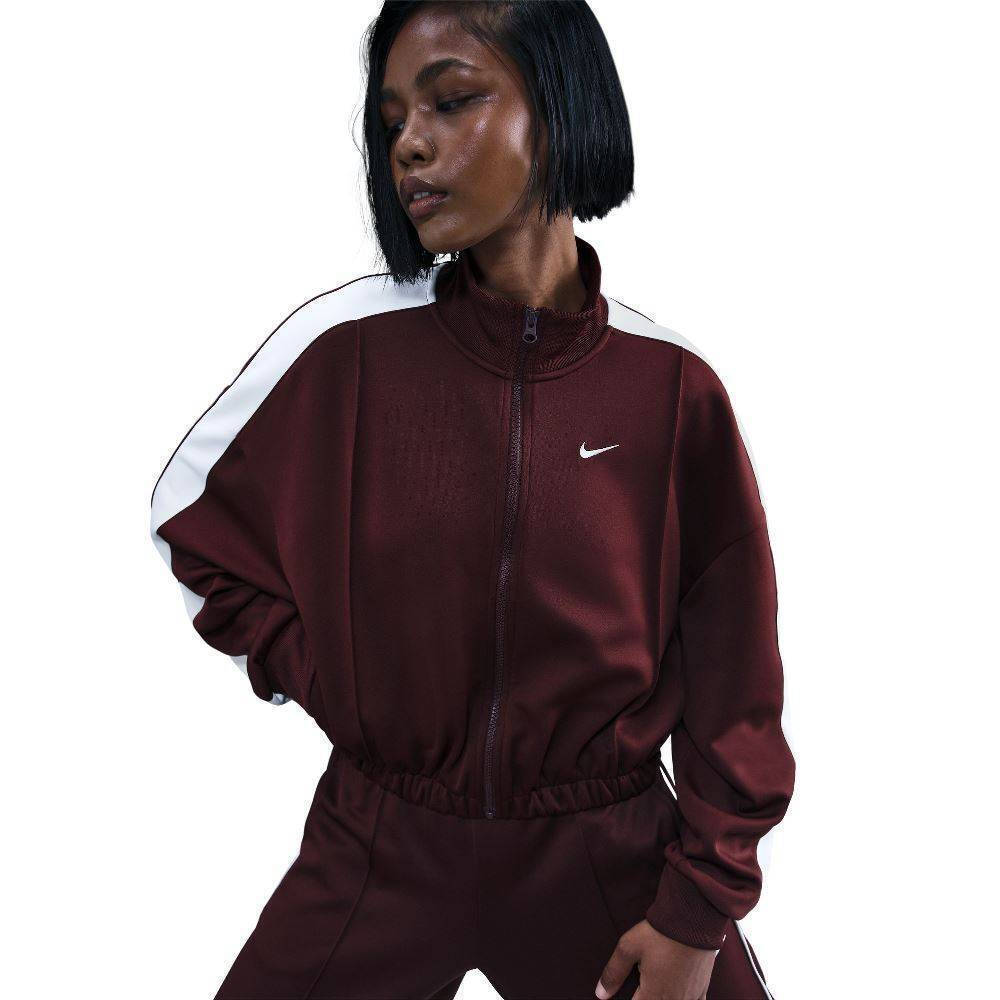 nike essential burgundy tracksuit