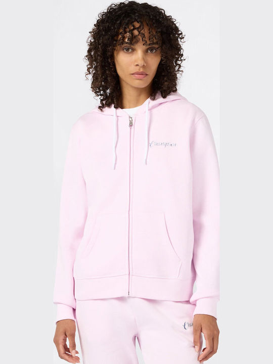 Γυναικεία Ζακέτα Φούτερ με Κουκούλα Chantilly Pink