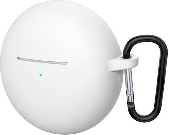 Husă cu cârlig în culoarea Alb pentru Huawei FreeBuds 7i