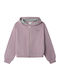 Kids Sweatshirt Cardigan Lt Orchid