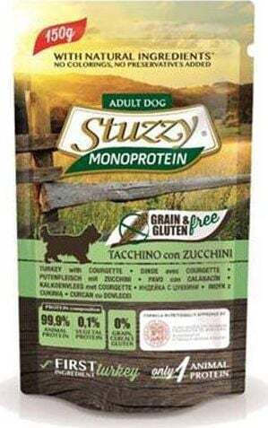 Stuzzy Wet Food Dogs with Turkey and Zucchini 150gr