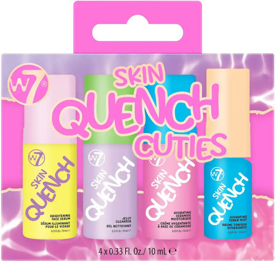 W7 Cosmetics Skin Quench Cuties Travel Set για Ενυδάτωση & Λάμψη 4τμχ