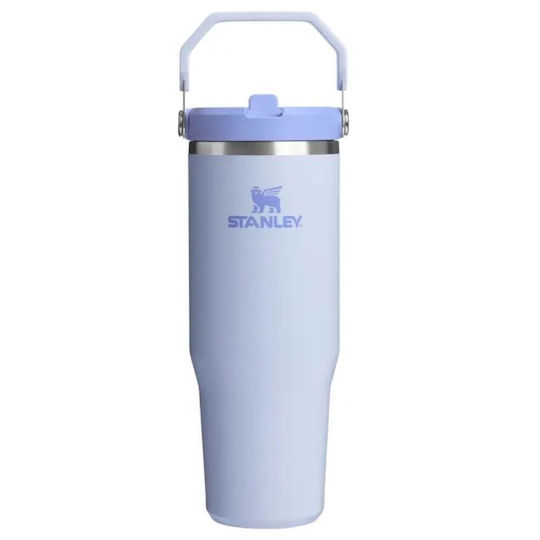 Stanley IceFlow Flip Straw 2.0 Ποτήρι Θερμός Ανοξείδωτο BPA Free 890ml Καλαμάκι New Drop με Καλαμάκι