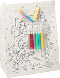 Christmas Painting Bag 6 Markers Santa Claus Y23×18×10cm
