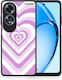 Lilac Hearts Oppo A60 4g Θήκη
