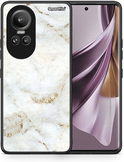 Weiße Gold Marmor Handyhülle Oppo Reno10 Pro