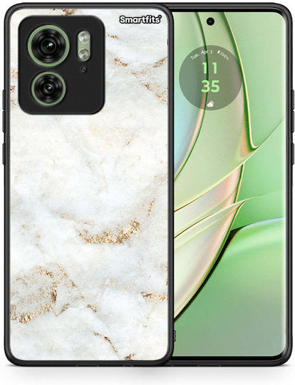 Weiße Gold Marmor Handyhülle für Motorola Edge 40 5G