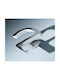 Wall Hanger Metal 3 Hooks Silver