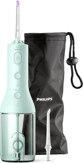 Philips Sonicare 3000 Irigator bucal 250 ml Reîncărcabil cu Husă de călătorie Verde