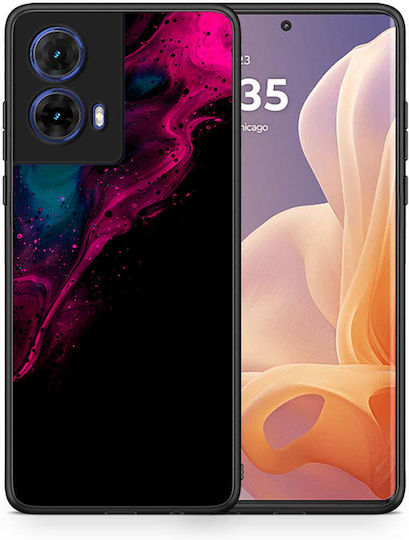 Watercolor Pink Black Motorola Moto G85 Θήκη