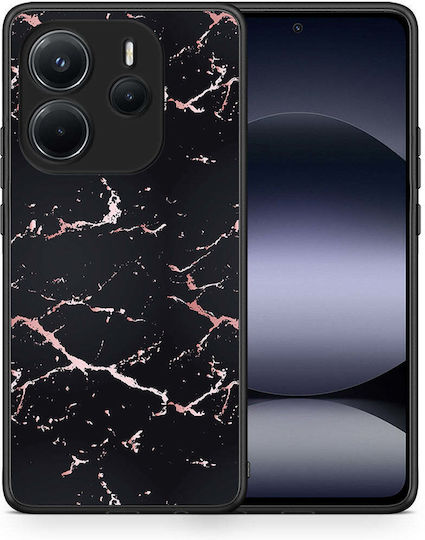 Marble Black Rosegold Xiaomi Redmi Note 14 4g Θήκη