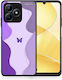 Purple Mariposa Realme C51 Θήκη