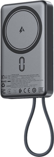 Acefast M18 MagSafe Power Bank 10000mAh with USB-C Port Power Delivery Black