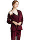 Intimonna Winter Damen Pyjama-Set Burgundy