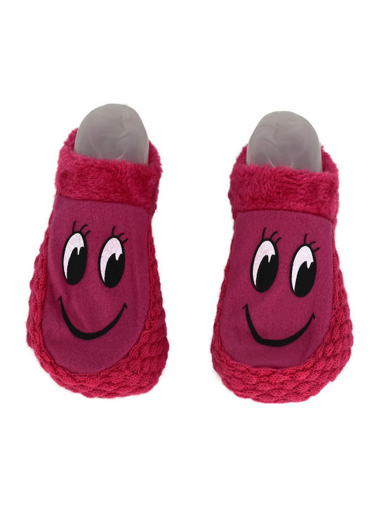 Woolen Winter Women's Slippers Pink