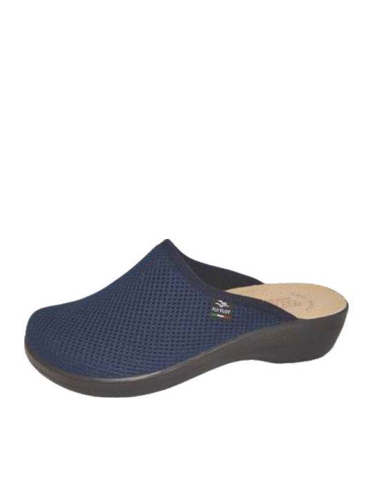 Fly Flot Anatomische Damen Hausschuhe Blau