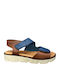 Anatomic Women's Leather Platform Shoes Blue