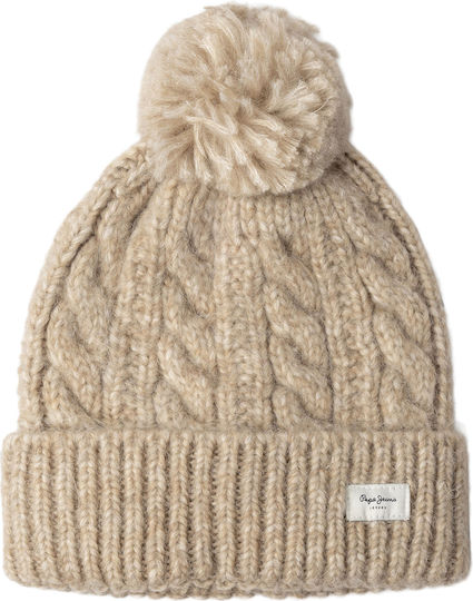 Beanie Beanie Knitted in White color