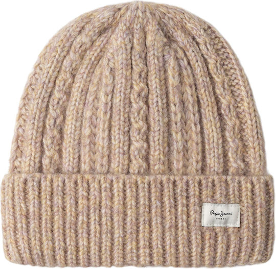 Beanie Γυναικείος Σκούφος Πλεκτός σε Ροζ χρώμα