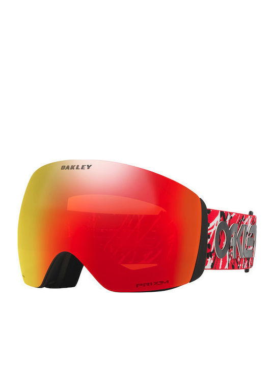Oakley Snow Ски & Сноуборд Маска Детска Червен с Леща в Цвят Червен Oakley Snow Ски & Сноуборд Маска Детска Червен с Леща в Цвят Червен