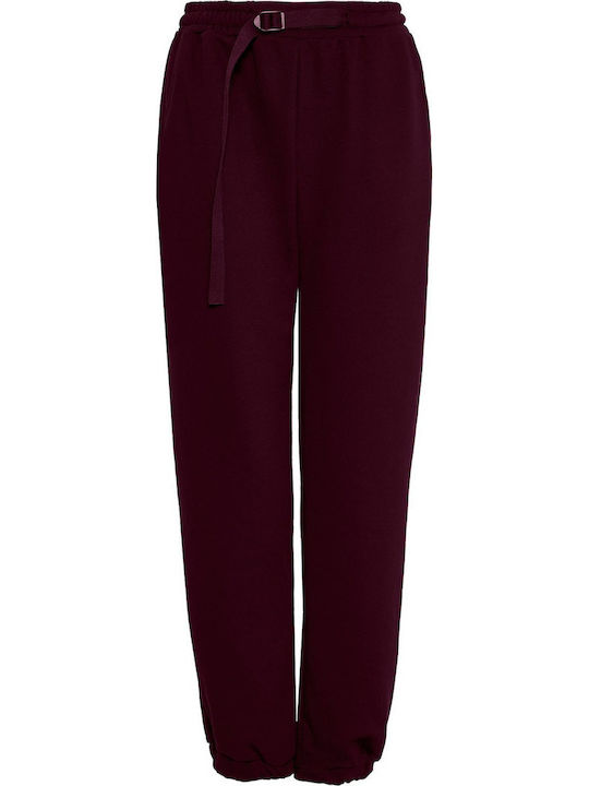SugarFree High Waist Sweatpants Jogger Purple