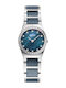 Bering Time Women's Watch with Blue Metal Bracelet